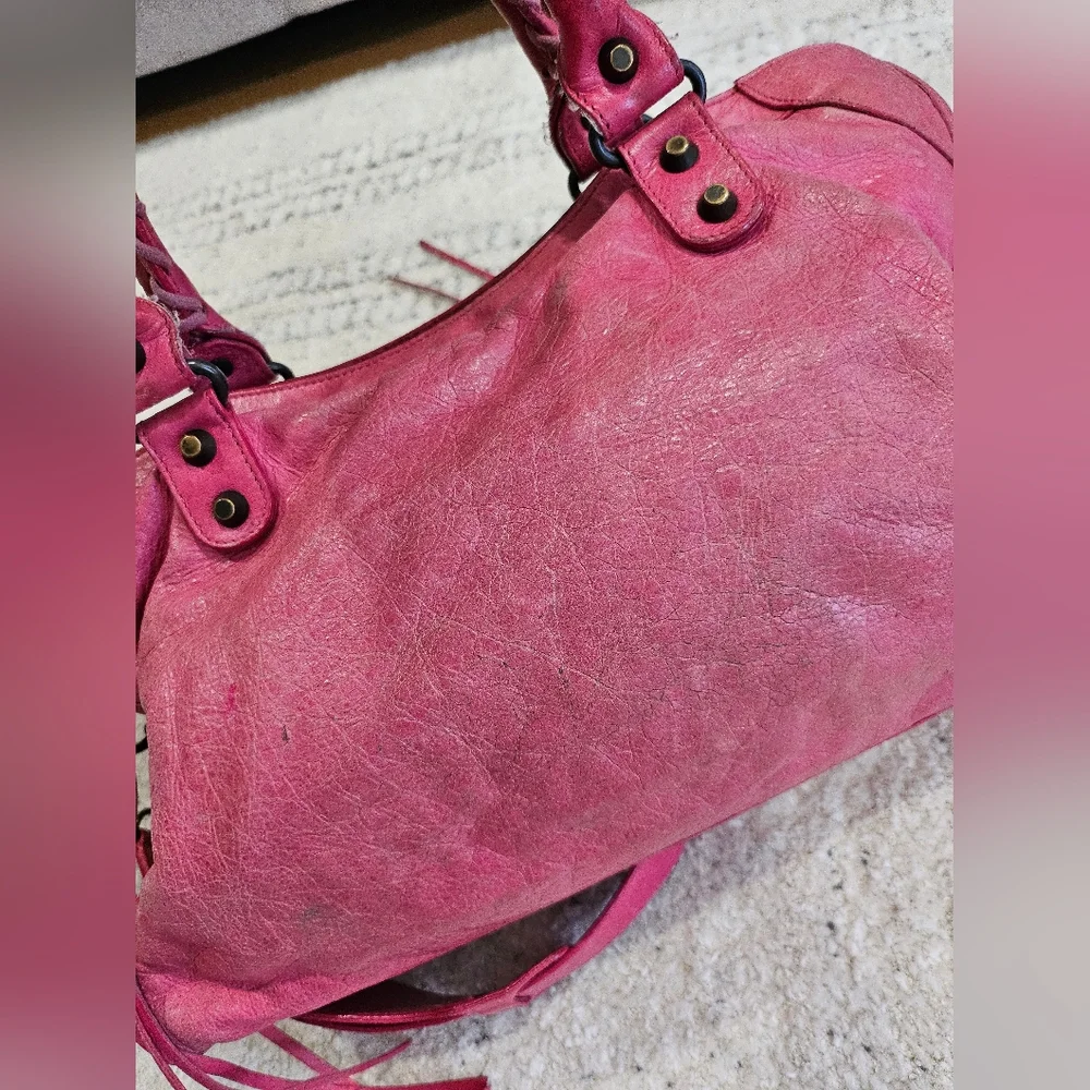 Balenciaga Hot Pink City Bag - Picture 11 of 16